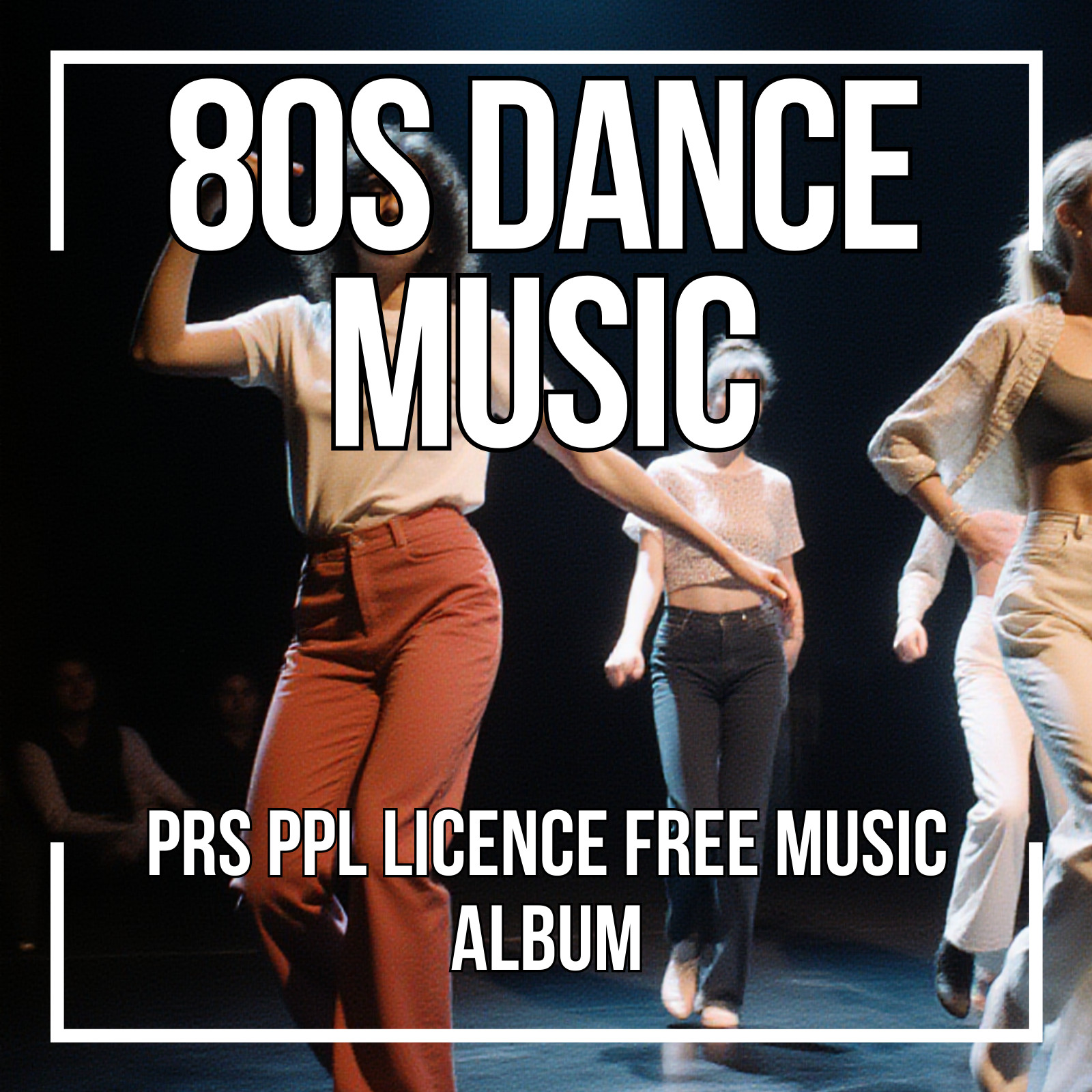 Royalty free 80s dance music album cover – instrumental electronic tracks